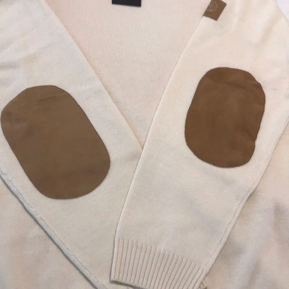 NEW Bugatchi Uomo Wool Sweater with Suede Detail - Picture 8 of 9